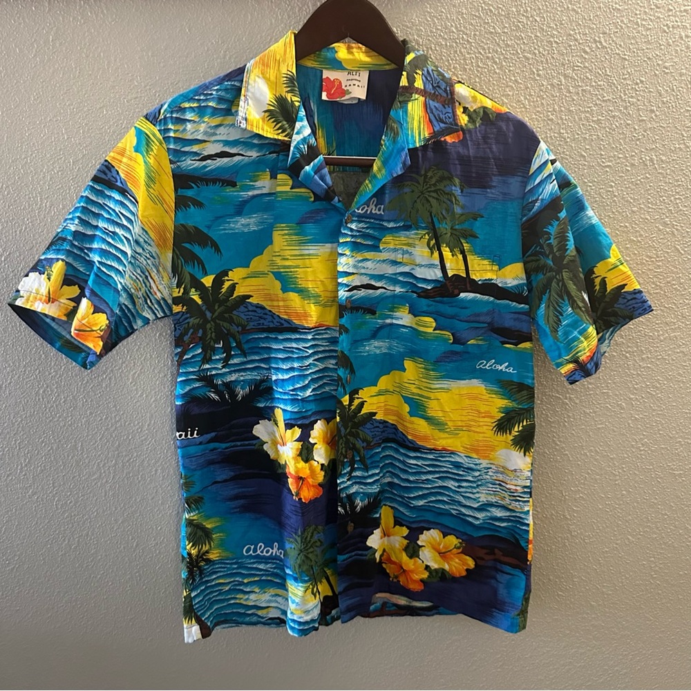Vintage Hawaii Mens Weekend Vacation Short Sleeve Button Down 2 Shirts Sz M - Picture 7 of 15